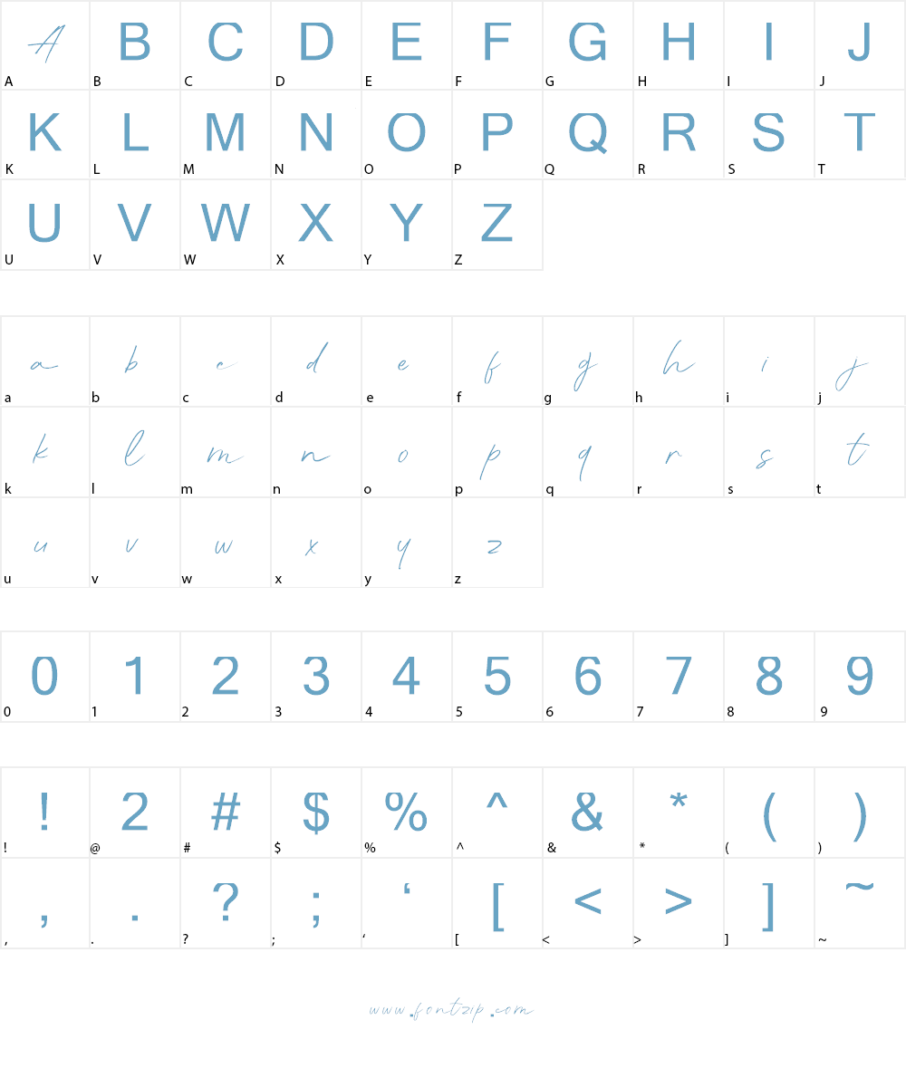 Aunofa Serif DEMO Font Character